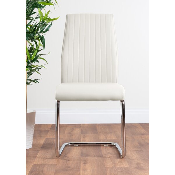 White Leather Dining Chairs Wayfair